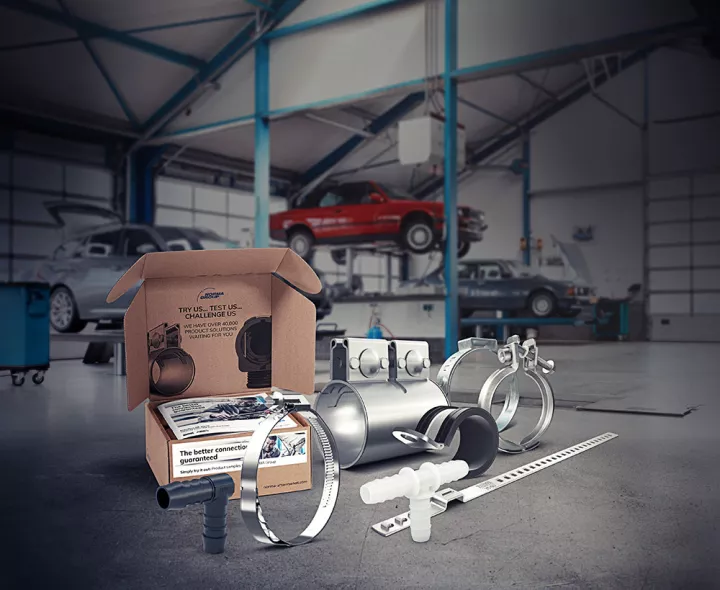 NORMA Automotive Aftermarket Sample box Collage